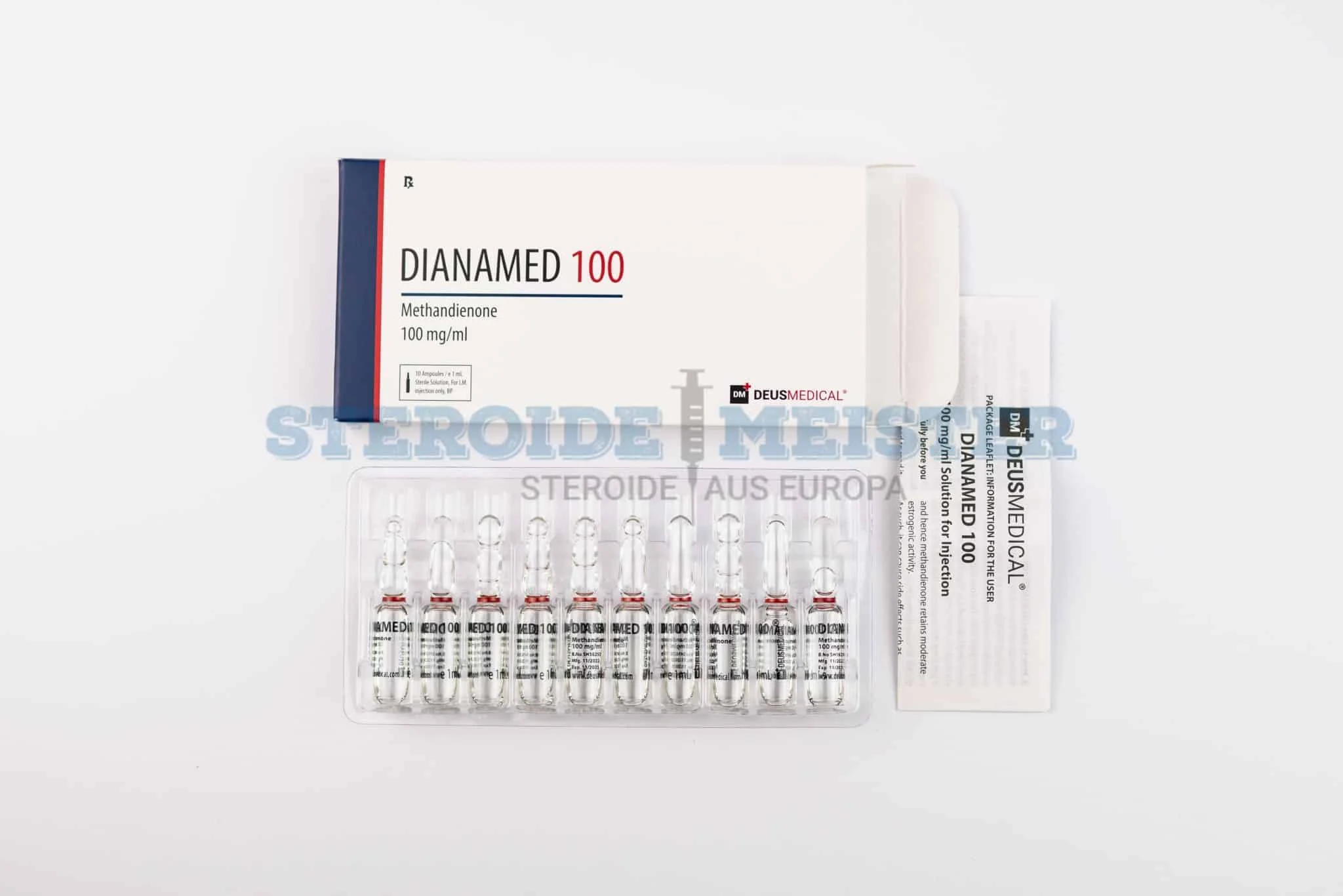 Dianamed 100 (Methandienon) Deus Medical 100mg/ml 10 Ampullen
