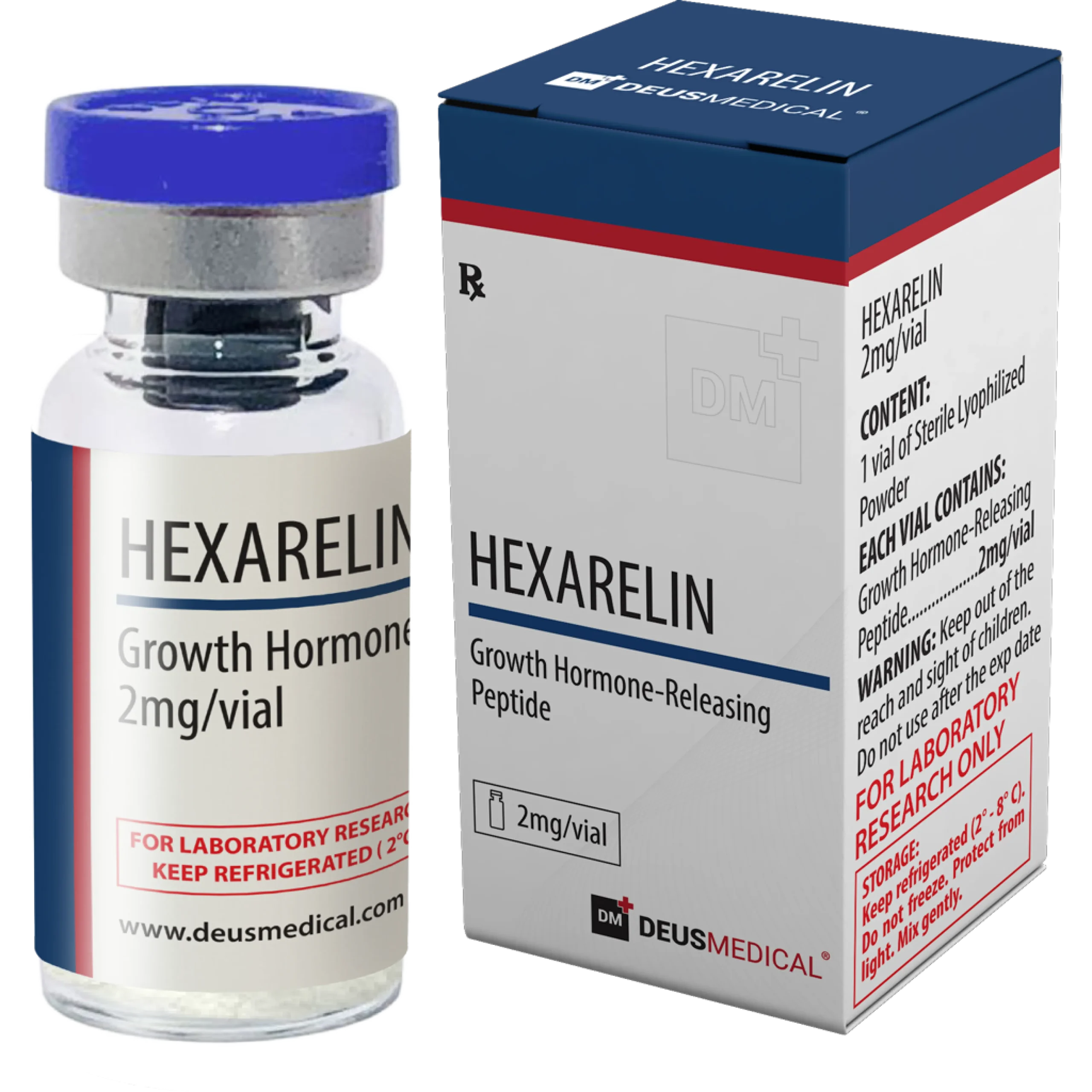 Hexarelin (Growth Hormone Releasing Peptide) Deus Medical 2 mg