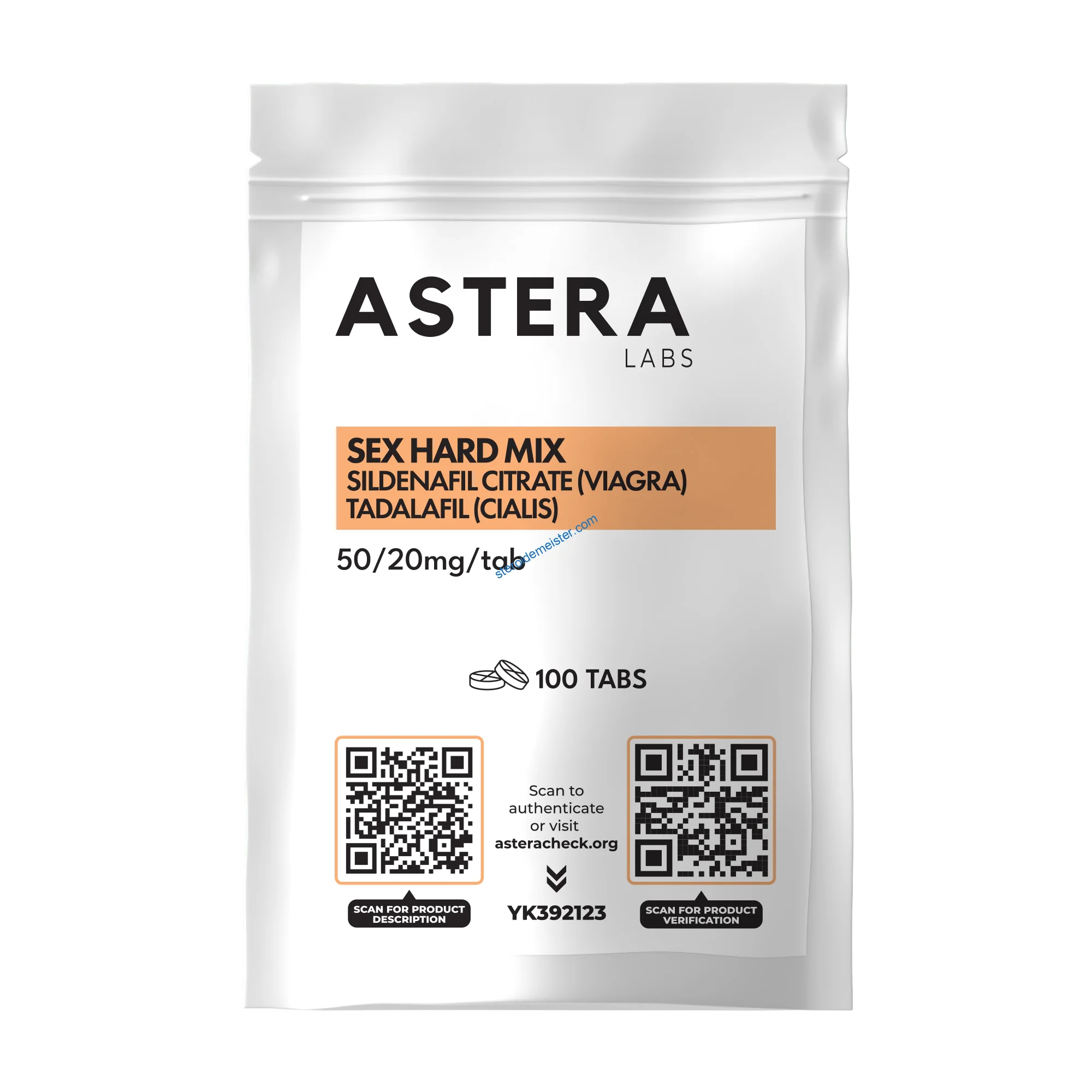 Sex Hard Mix (Viagra + Cialis) Astera Labs 100 Tabletten [50/20mg/tab]