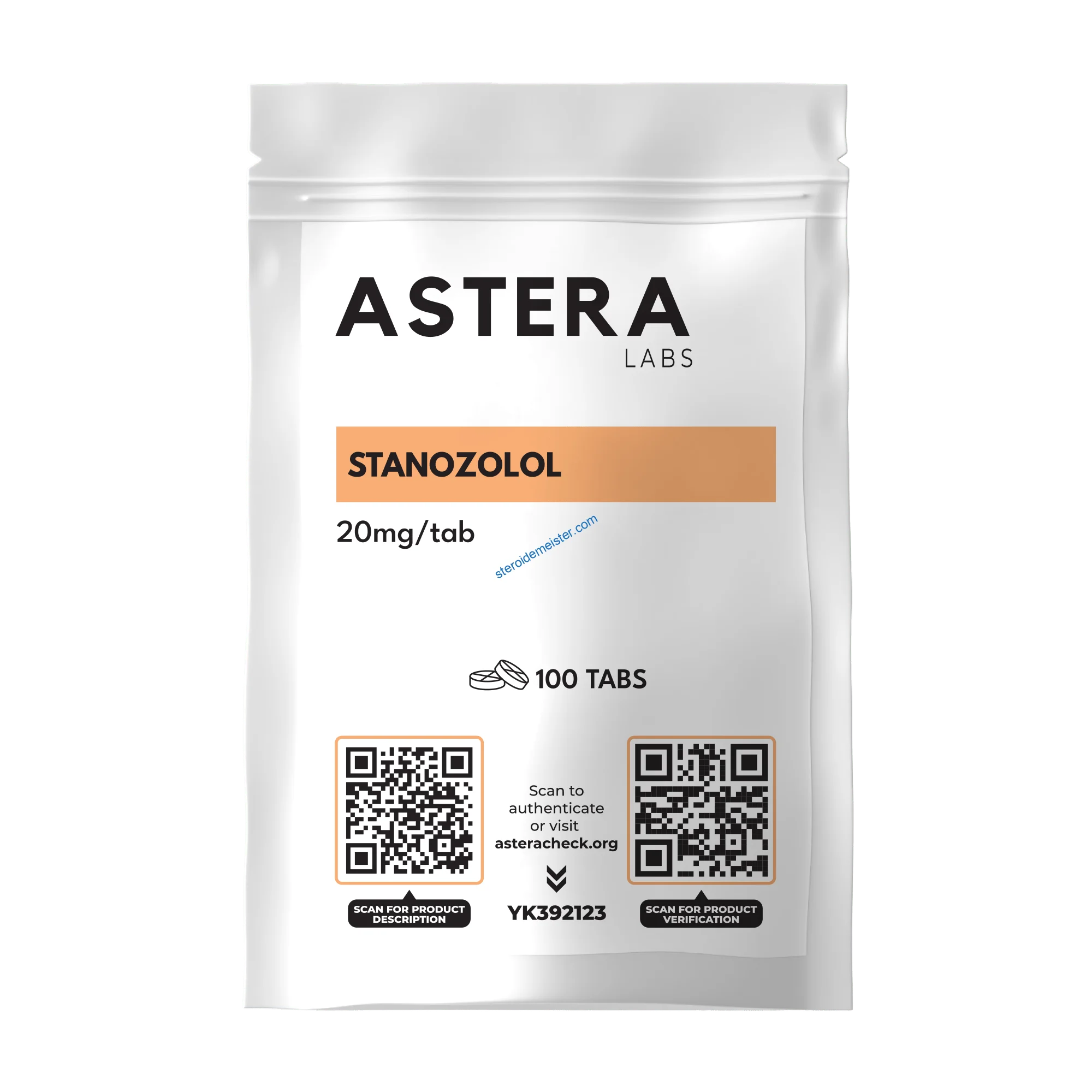 Stanozolol Astera labs 20 mg/tab.